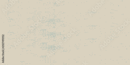 Dotted art retro sky pattern on old paper background. raster vintage clouds modern dotted arts blue background arts