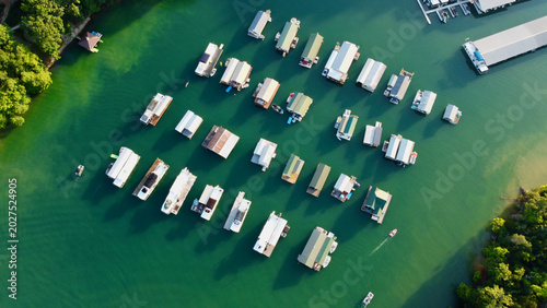Photos Overhead Aerial Houseboats Shanghai Marina Norris Lake Tennessee