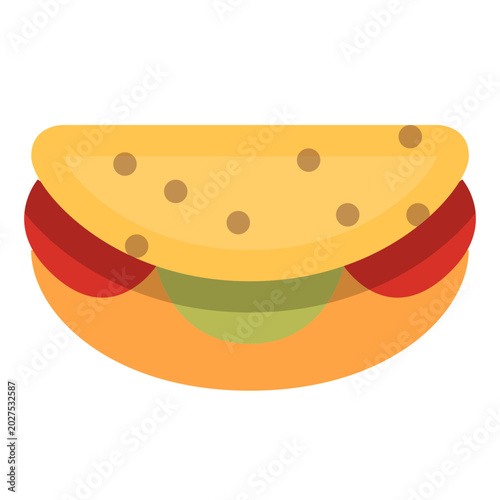 vector illustration of taco