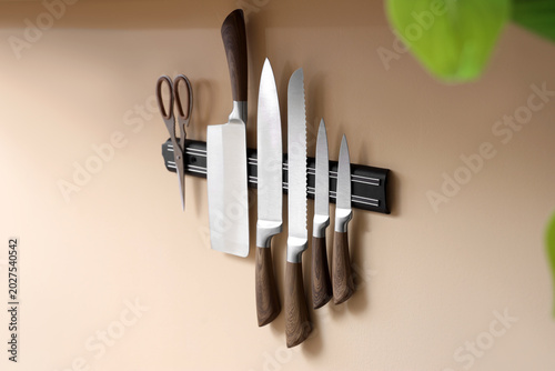 Magnetic holder with knives...