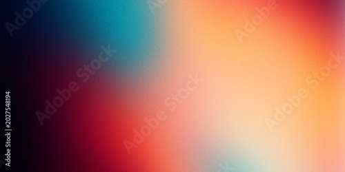 Fotografia Abstract colorful light leak gradient background with warm and cool tones and su