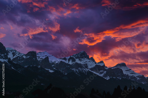 Fire Above the Rockies 3x4