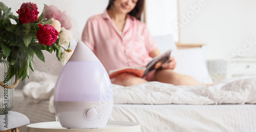 Air humidifier with flowers...