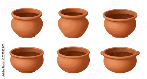 Schilderij op canvas planter, claypot, terracotta, pot, empty, ceramic, gardening, rustic, container,