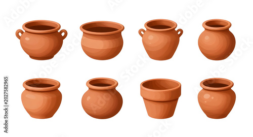 Bild auf Leinwand empty, claypot, terracotta, pot, ceramic, planter, gardening, rustic, container,