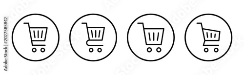 Bild auf Leinwand Shopping icon vector illustration