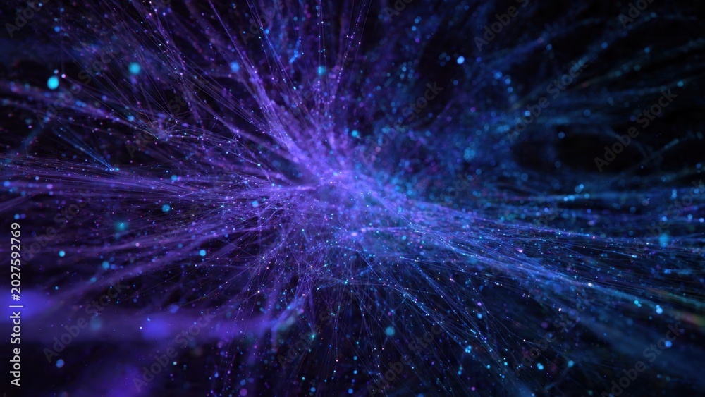Fototapeta premium Digital Network Data Burst