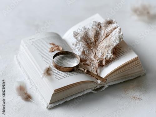 Coffee Study with Magnifying Glass
