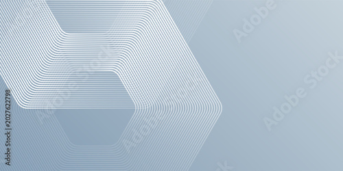 Photos Modern hexagon lines on gray background