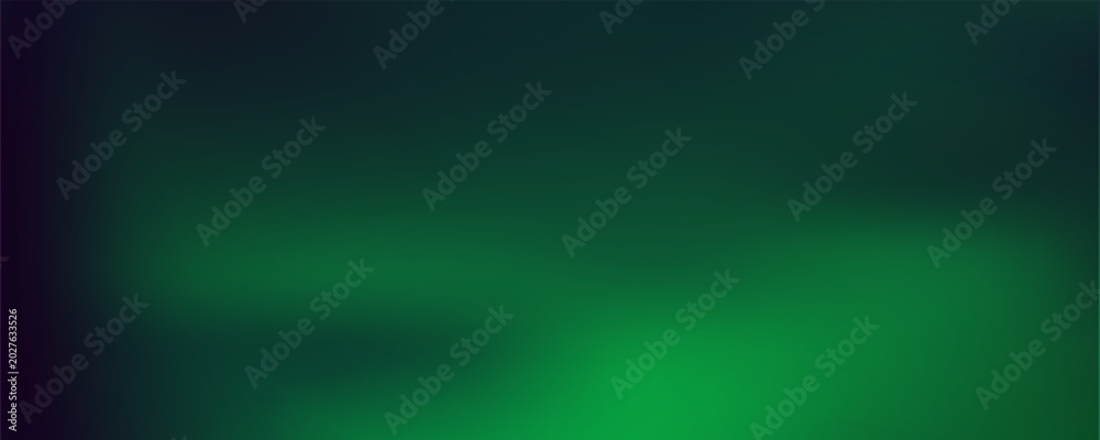 Fototapeta premium Abstract green aurora light background with grainy texture, ethereal glowing wave on dark backdrop, atmospheric neon gradient blur for cinematic overlay and modern design