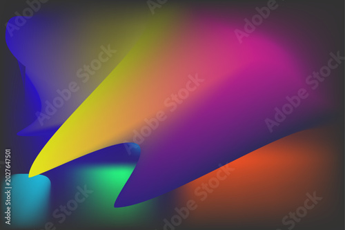 Fluid Neon Gradient Abstract Background
