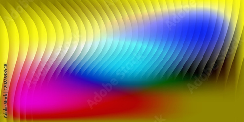 Rainbow Gradient Wave Abstract Background
