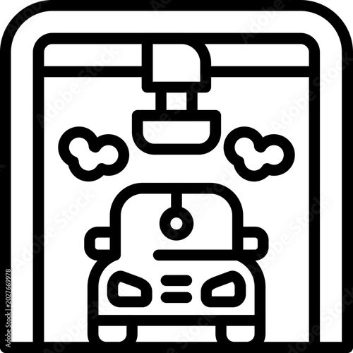 Vászonkép Car Painting Icon