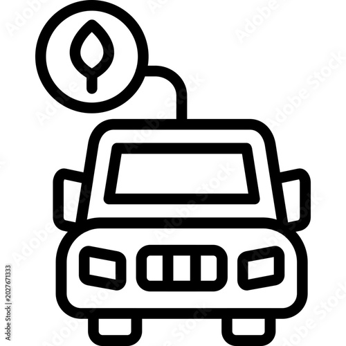 Fotografia Eco-Unfriendly Transport Icon