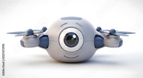 Flying drone with camera