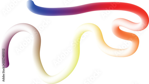  Modern Abstract Gradient Flow Wave Shape Design Element