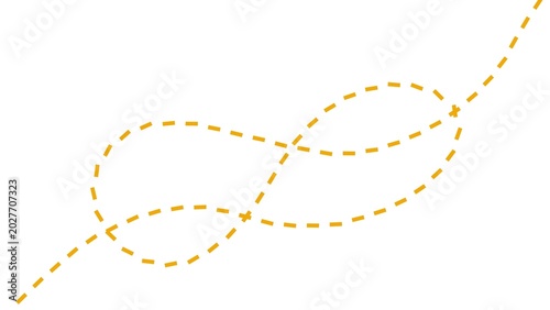 golden ribbon isolated on white background