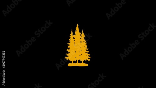 burning corn on black background vector illustration