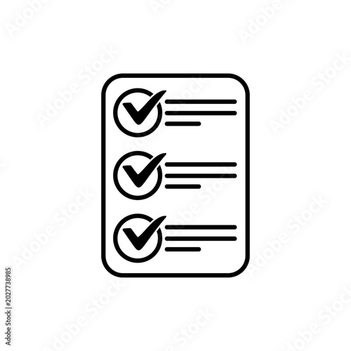 simple checklist icon collection
