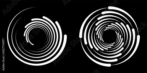 Photography et of black thick halftone dotted speed lines