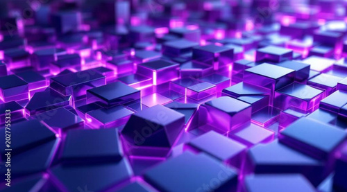 abstract blue background with cubes