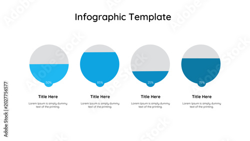 Circle set of vector infographic business