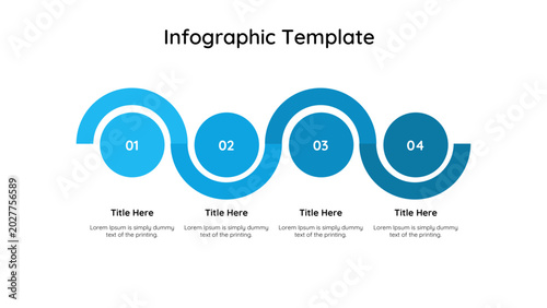 Circle infographic for business company