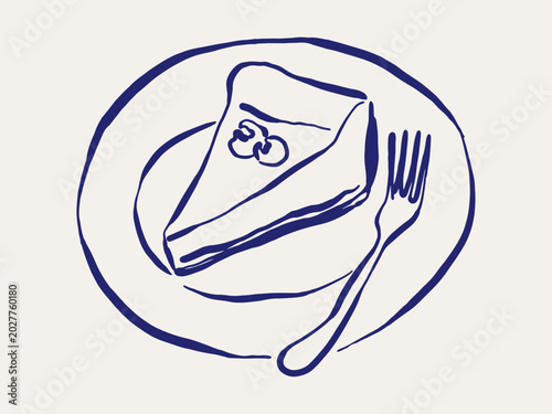 Foto A piece of cheesecake on a plate