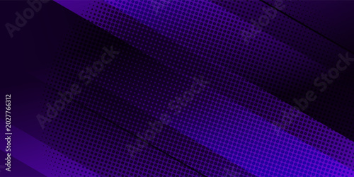 Foto Modern purple gradient halftone background with layered diagonal elements and do