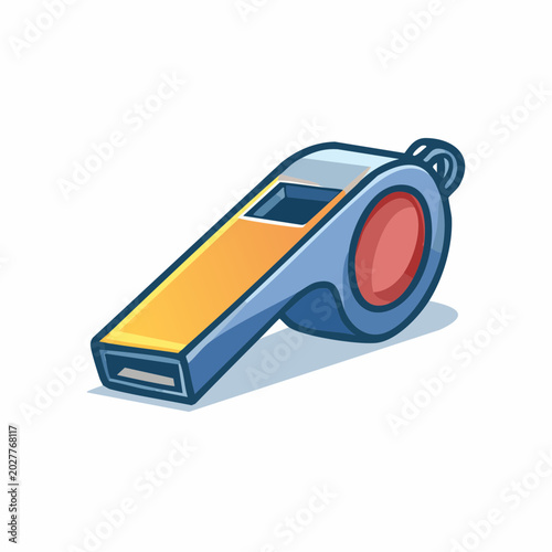 Cartoon Whistle Illustration