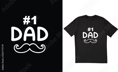 #1 Dad Father's Day T-shirt