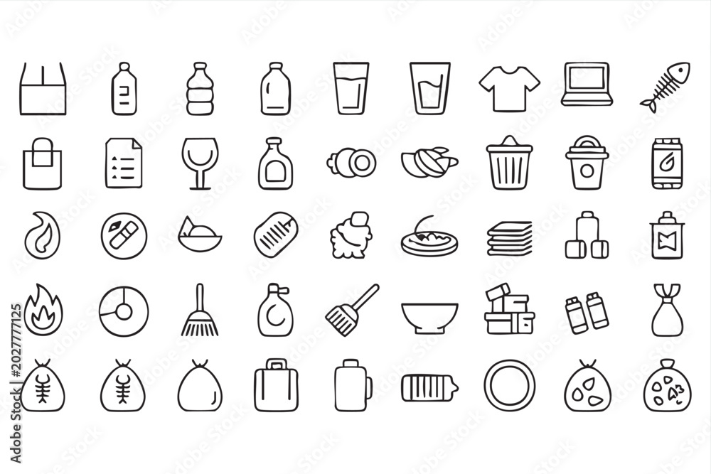 Fototapeta premium Modern Recycling Symbol Pack for Eco Branding, Cleanup Services, Product Packaging and Web Interfaces