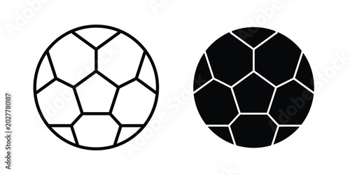 Bild auf Leinwand Football icon. Flat vector illustration in black. EPS 10
