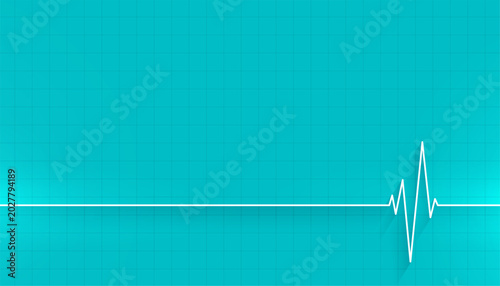 Photography medical heart beat cardiograph background with text space