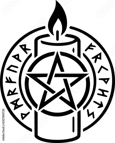 Konstfotografi Mystical Sacred Ritual Candle