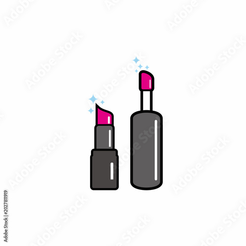 Lipstic pink icon vector illustrator