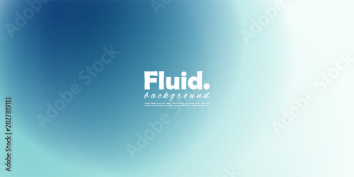 Abstract winter background with vibrant high-coloured fluid shapes. Creative dynamic composition of smooth blue and white gradient circles for december or january design.