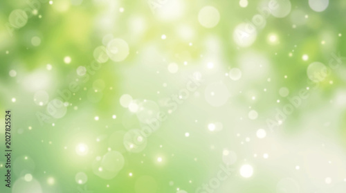 Foto Soft green bokeh background with blurred lights