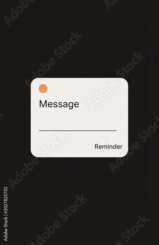 Blank Adhesive Note Template for Office Message and Task Design