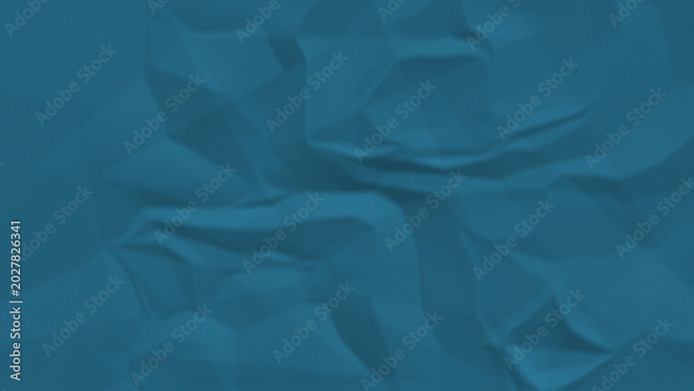 Obraz premium Teal crumpled paper texture background