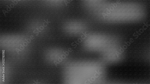 Abstract dark grayscale blurred gradient background vector illustration. Soft fluid mesh with grainy noise texture and glowing spots banner template design.