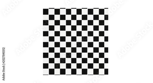 Geometric black and white checkered square pattern illustration
