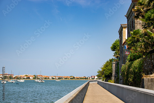 Scenic Promenade Path on Txingudi Bay in Hendaye France
