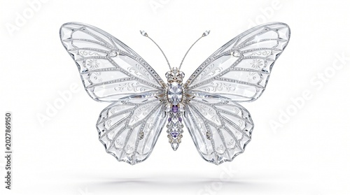 Exquisite diamond and amethyst butterfly brooch showcasing intricate craftsmanship and precious gemstones