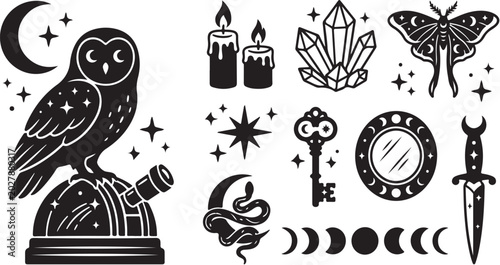 Mystical Symbols and Objects for Spirituality and Magic
