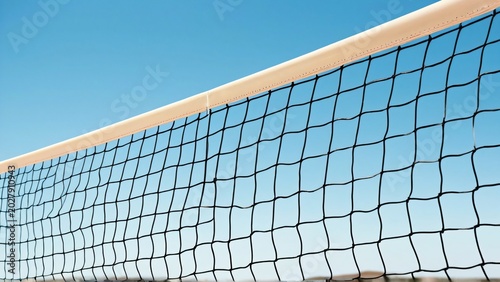 Volleyball Net Against Blue Sky