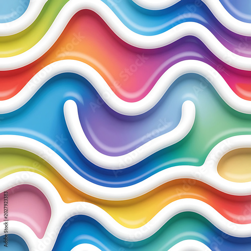 Colorful wavy pattern