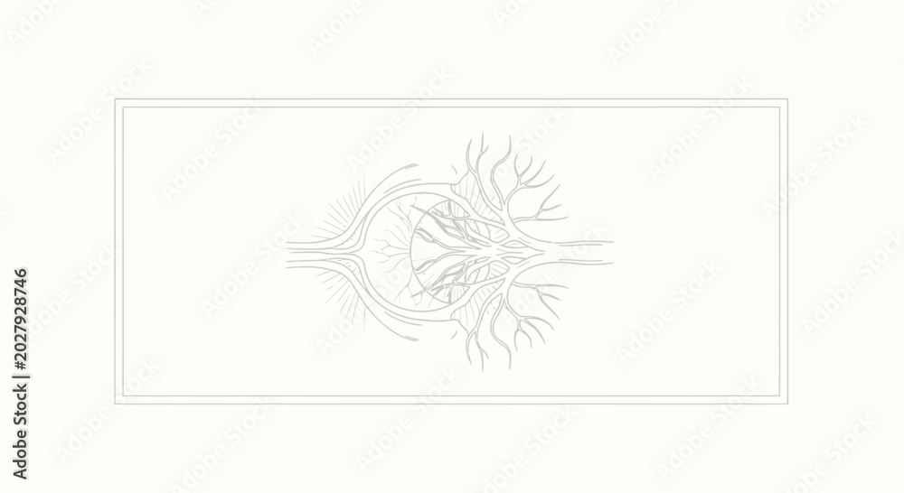 Fototapeta premium Abstract Neural Network Structure with Branching Connections