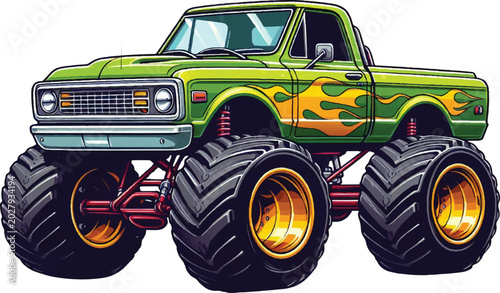 Great mosnter truck artwork