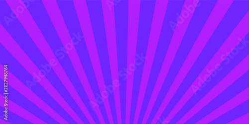 Vibrant Purple Radial Sunburst Background With Retro Comic Rays For Graphic Design And Posters
